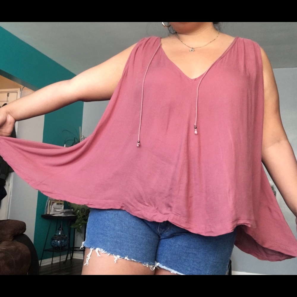 Mauve boho top
